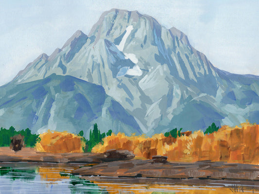 Gouache Landscape Painting 9