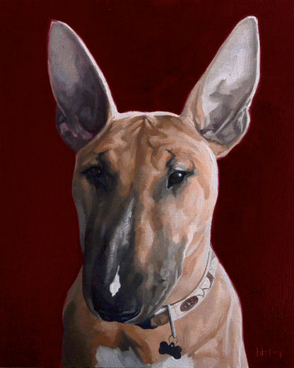 Custom Dog Portrait Oil Painting