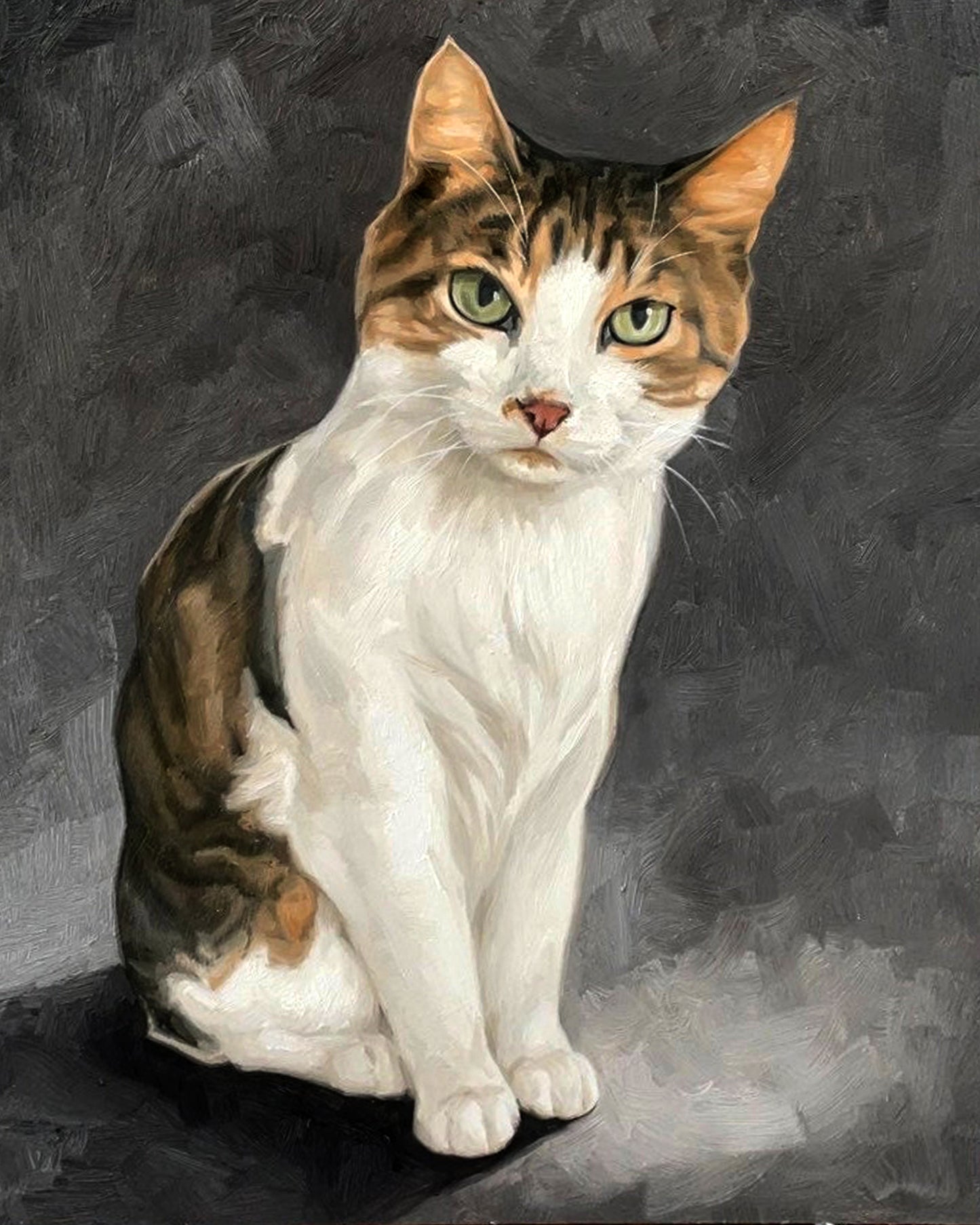 Custom Cat Portrait Oil Painting