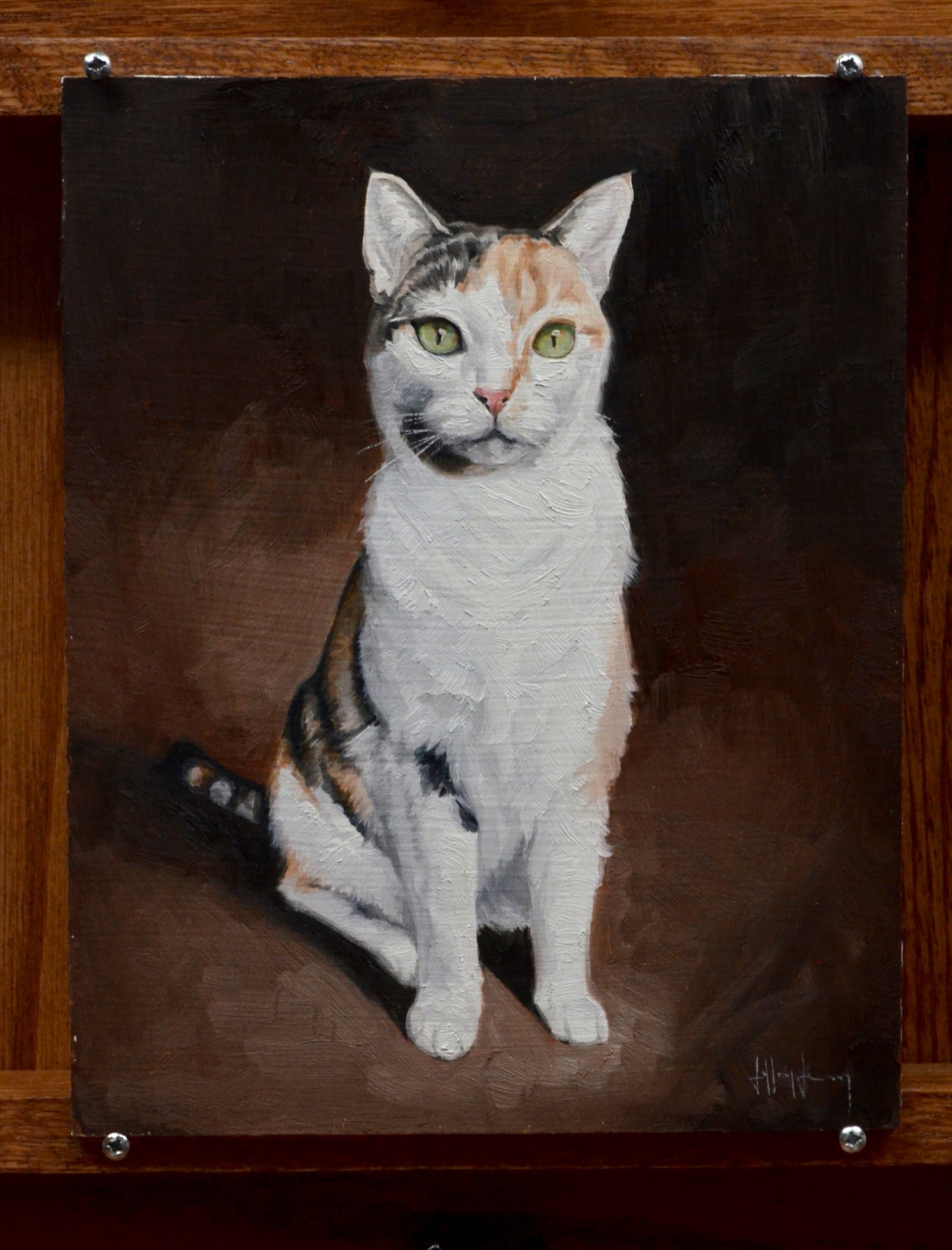 Custom Cat Portrait Oil Painting