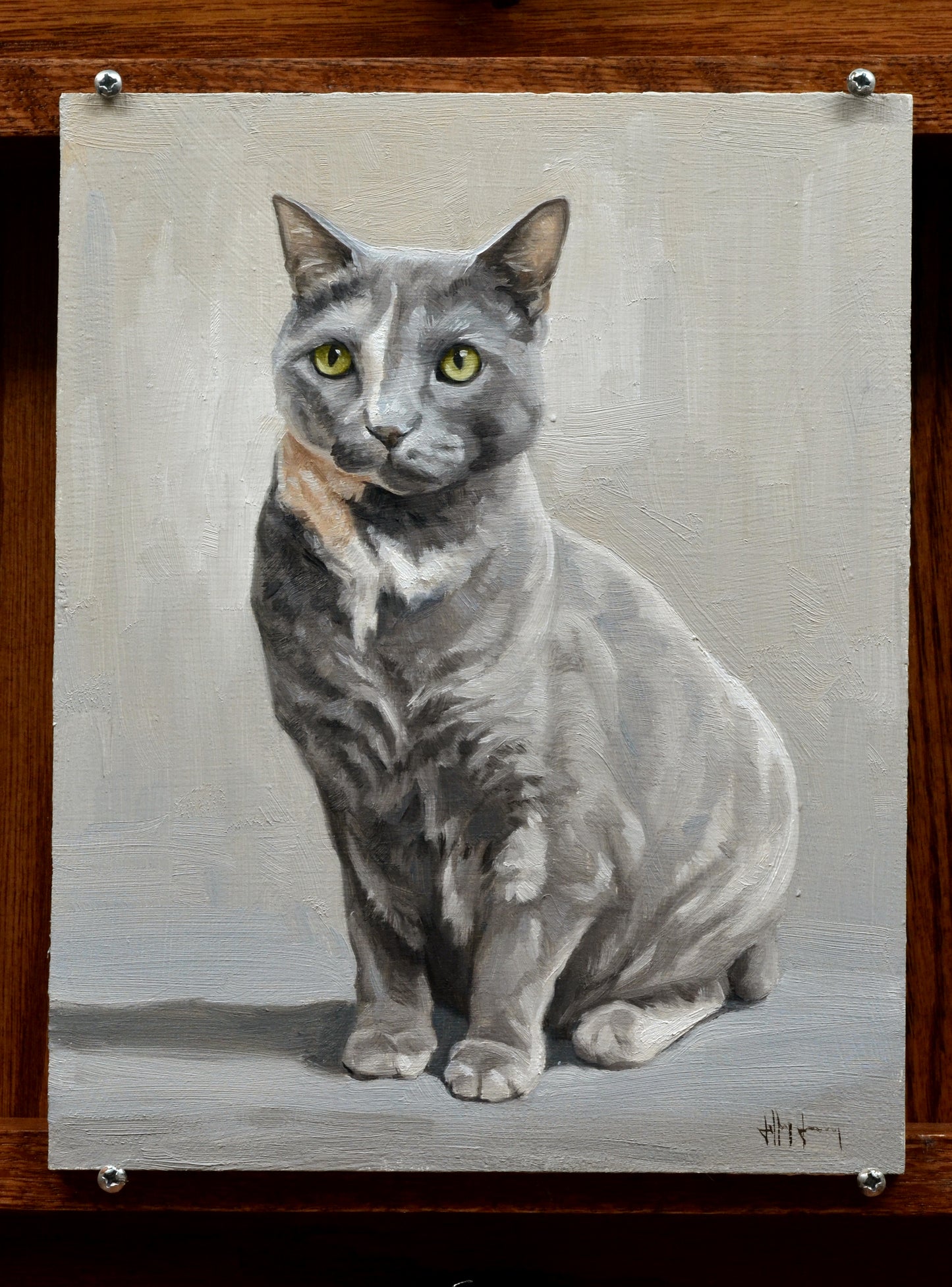 Custom Cat Portrait Oil Painting