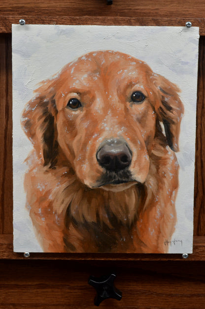 Custom Dog Portrait Oil Painting