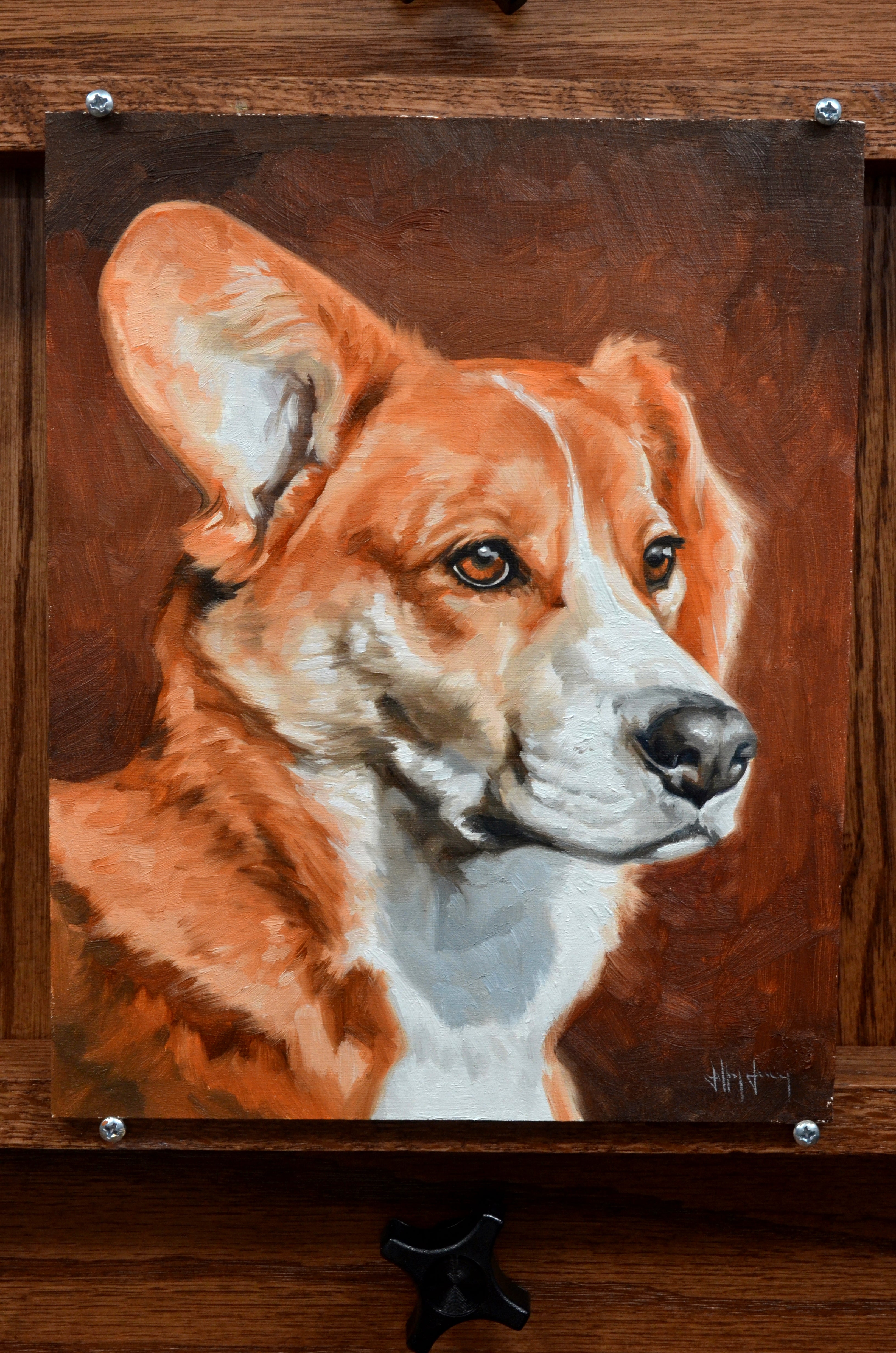 Corgi 2024 oil portrait pet portrait oil painting custom pet portrait portrait from foto pet portrait painting