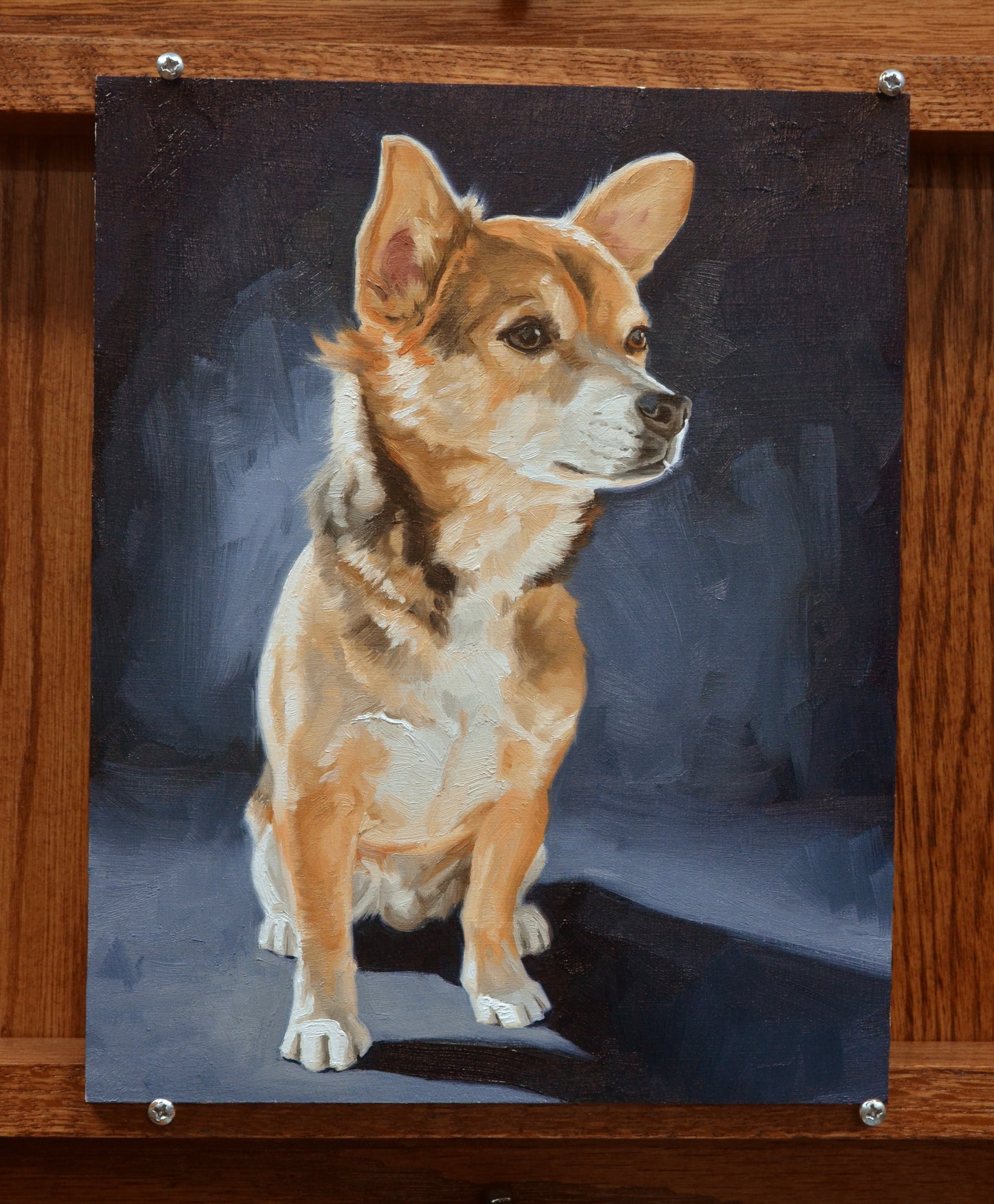 Custom Dog Portrait Oil Painting